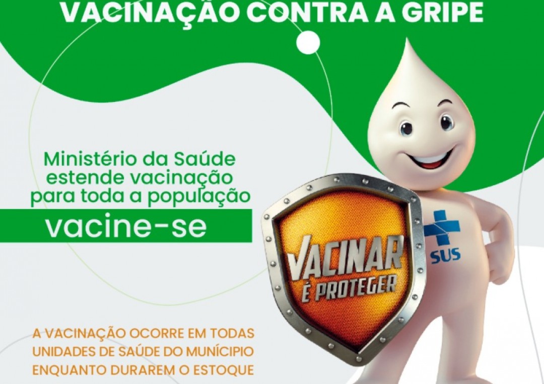 Vacinação contra a gripe é ampliada para toda a população