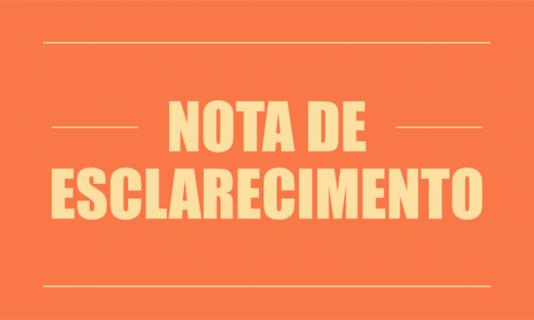 NOTA DE ESCLARECIMENTO SOBRE A QUADRILHA JUNINA LUMIAR