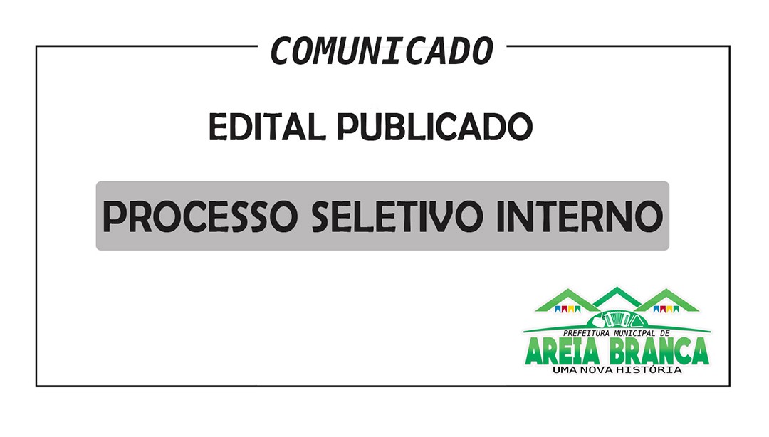 Edital do Processo Seletivo Interno para professor Substituto 01/2019
