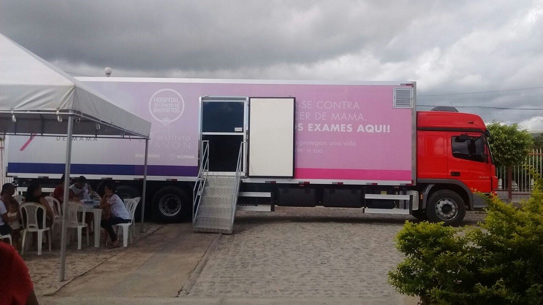 Areia Branca recebe carreta do Hospital de Câncer de Barretos